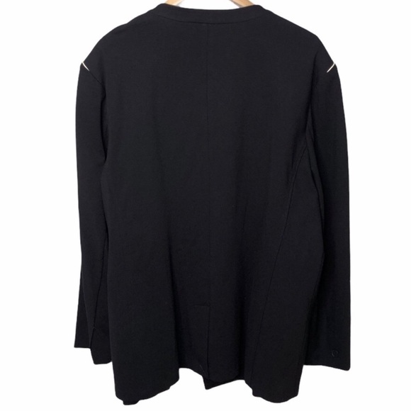 Amanda & Chelsea Women’s Piped Shoulder Ponte Black Jacket Blazer Size 3X - Picture 4 of 8